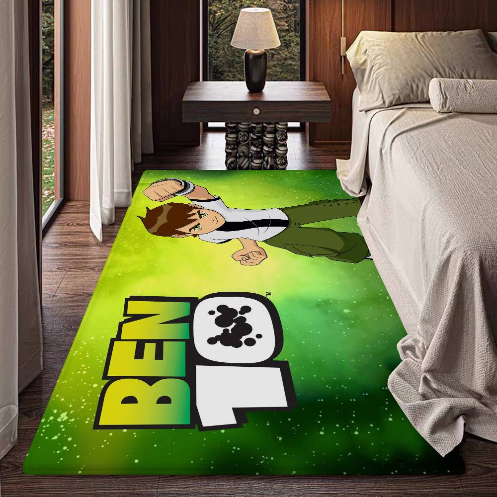 B-Ben 10 Classic Bathroom Mat Kids Room Bedroom Decoration Balcony Anti-Slip Doormat Living Room Welcome Rug