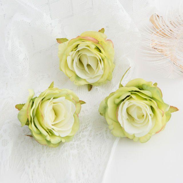 5/10Pcs Artificial Flowers Silk Rose Wedding Bridal Bouquet Home Room Garden Festival Garland Wall Hot sales Diy Gift Box Decora