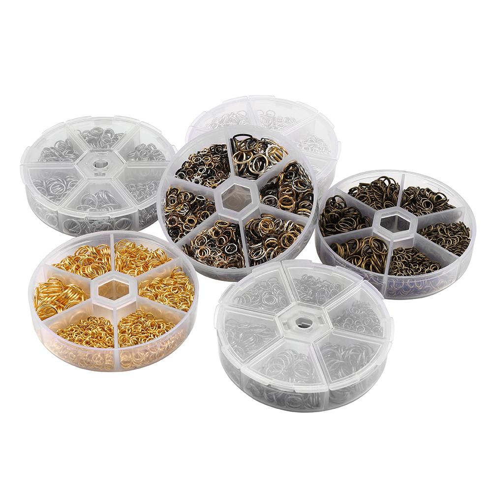 1050pcs Open Jump Rings  4/5/6/7/8/10mm Split Rings Connectors for DIY Necklace Bracelet Jewelry Accessories