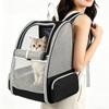 Foldable Breathable Pet Backpack: Portable Cat & Dog Carrier for Travel