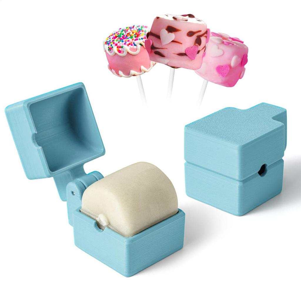 Cake Pop Press Easy Circle Cake Pop Cutter Mold Easy-Release Dessert Maker Aid for Rice Balls Chocolate Cookie Mochi Soft Clay