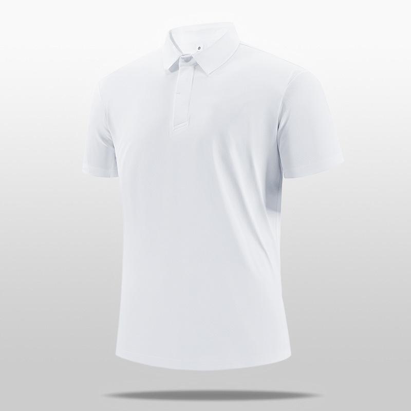 Premium Brand Men's Quick-Dry Golf Polo Shirt with Stand-Up Collar - High-End Design
