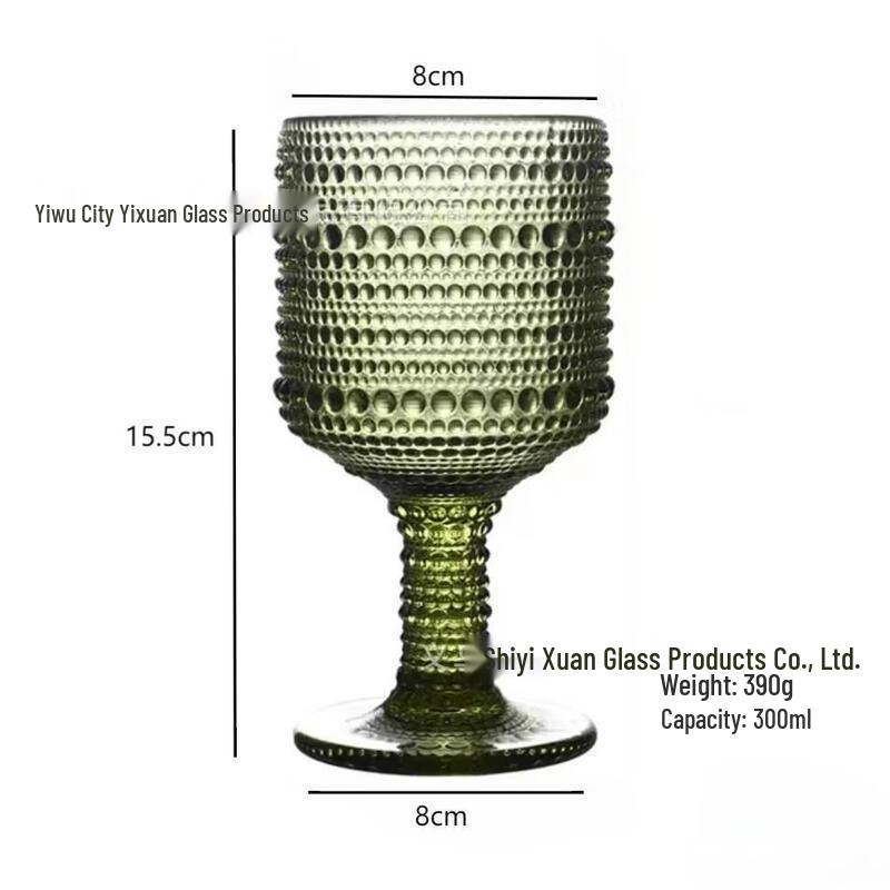 Shangqi Colored Dot Glass Drinking Tumbler