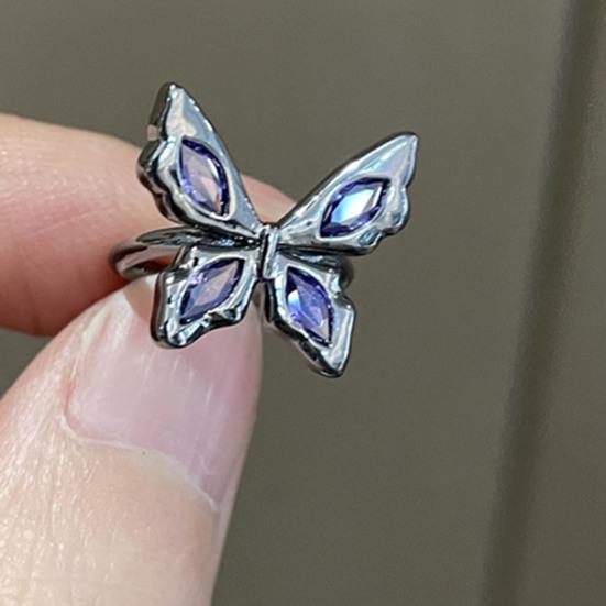 1 Paar baumelnde Ohrringe, einfache geometrische Ohrstecker mit lila Blumen und Herzen