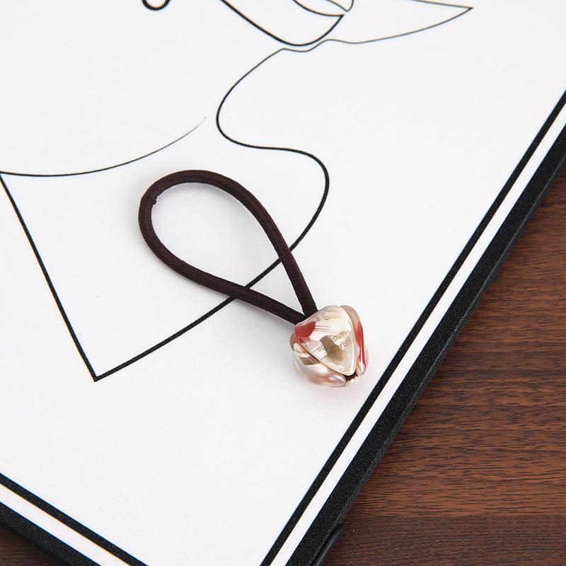 

Акриловая резинка для волос Тюльпан Для женщин Модная Простая Высокий хвост Эластичная Пластиковая резинка для волос Аксессуары для волос