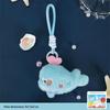 Cute Ocean Animal Plush Doll Mascot Stuffed Toys Keychain Pendant Lanyard Bag Hanging Ornaments Backpack Charm Keyring Kids Gift
