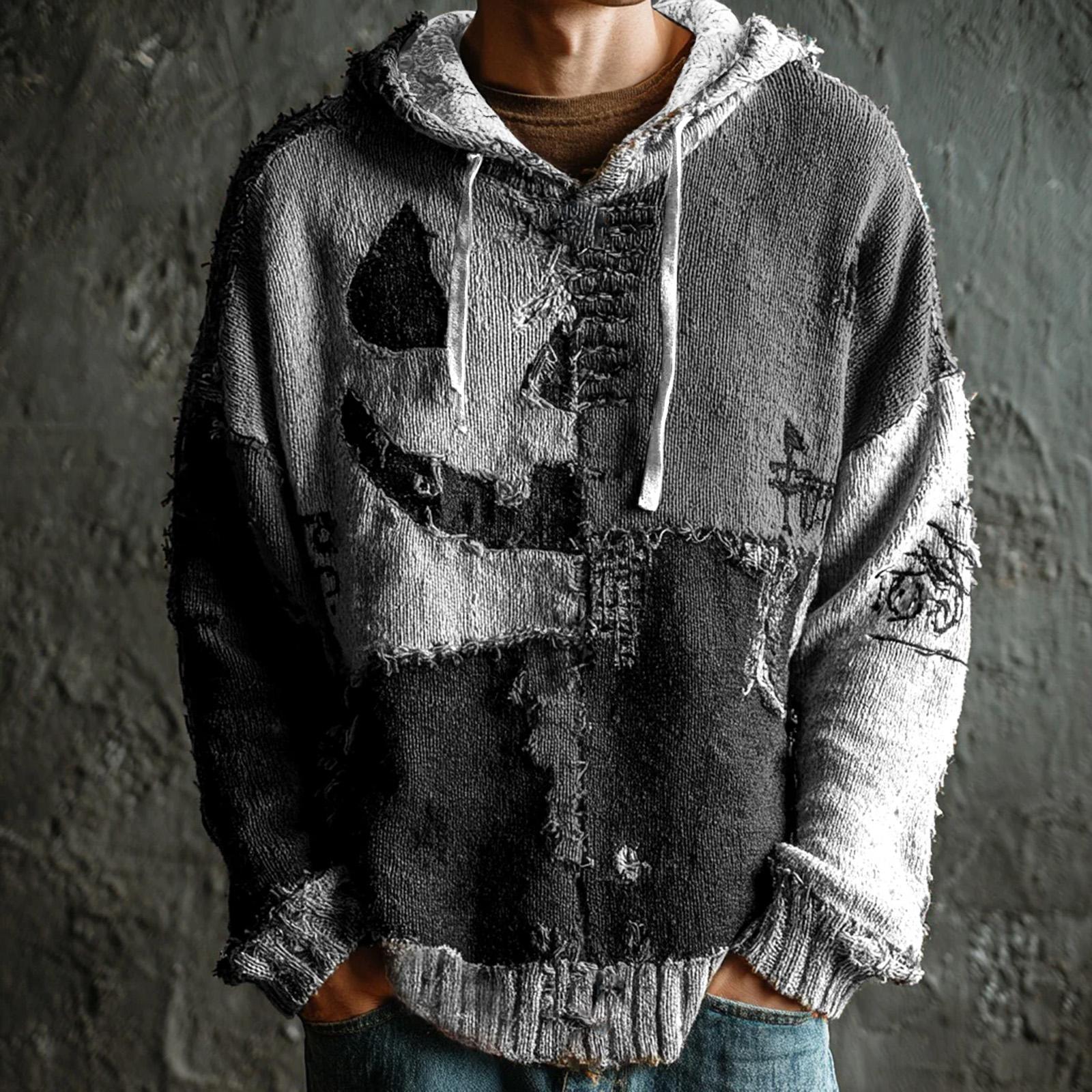 

Мужская повседневная спортивная толстовка с длинным рукавом на Хэллоуин XXXL