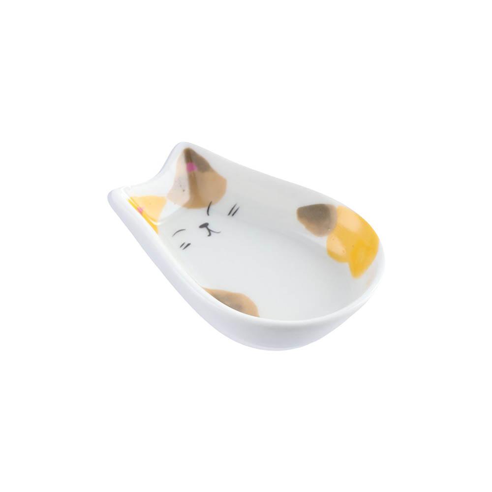 

Accessories Kitten Shaped Mustard Vinegar Dessert Dish Fruit Snack Tray Seasoning Plate Sauce Dish білий