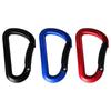 Multicolor Aluminium Equipment Climbing Button Camping Hiking Hook Alloy Carabiner Buckle Keychain