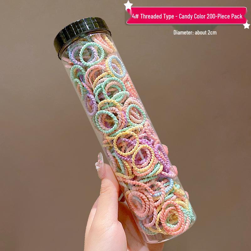 Schonende elastische Haargummis: Perfekt für Baby-Zöpfe und Bonbonfarbene Styles für kleine Mädchen.