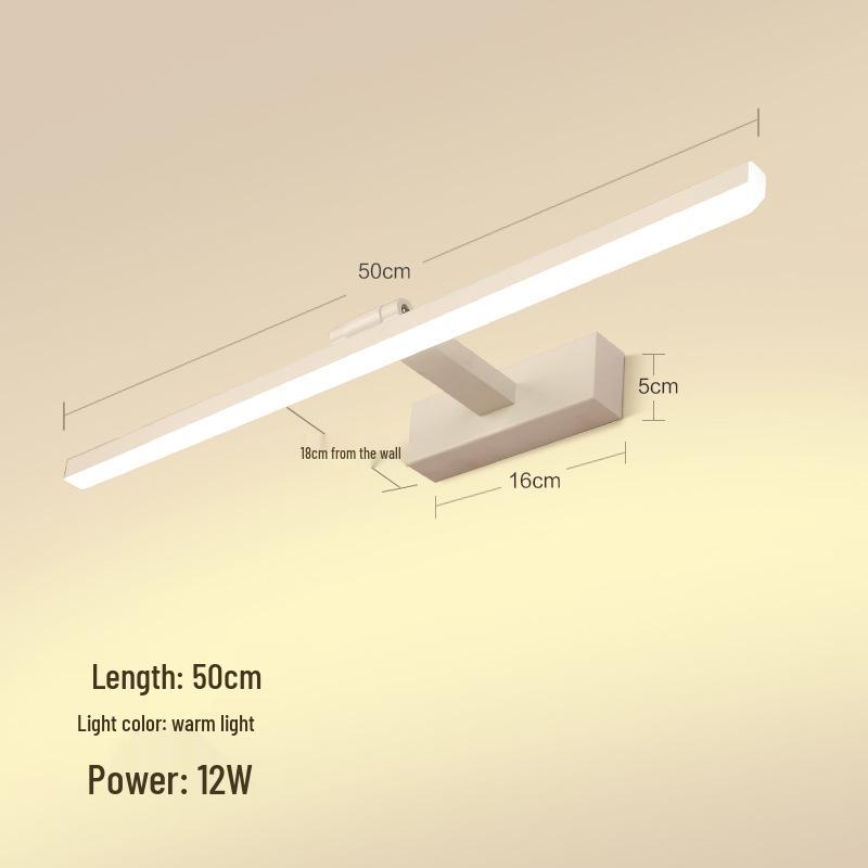 Nordic Punch-Free LED Vanity Light for Bathroom Mirror or Dressing Table