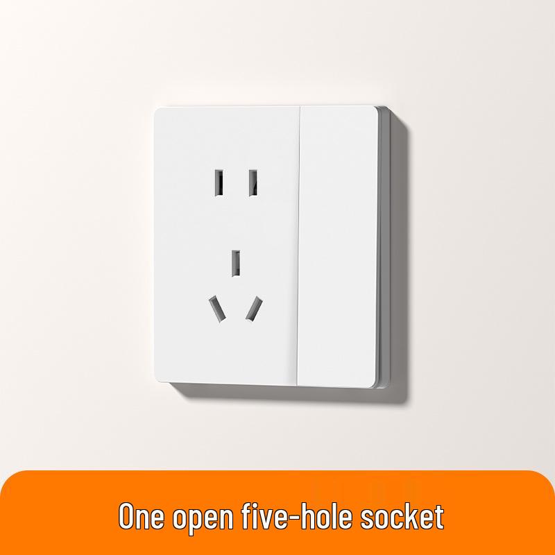 Ultra-Thin Smart Switch Panel with Mijia App Voice Control, Single/Double Options for Whole House Smart Home Integration.