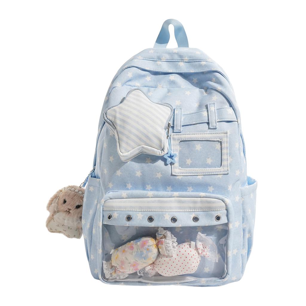 Schoolbag two-dimensional yuan niche design pain bag schoolbag girls Japanese college stars students lightweight backpack cute backpack