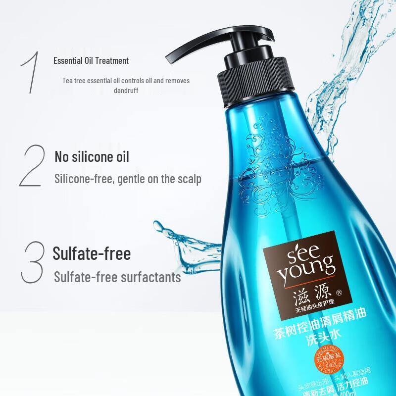 seeyoung Tea Tree & Sapindus Oil Control Anti-Dandruff Shampoo