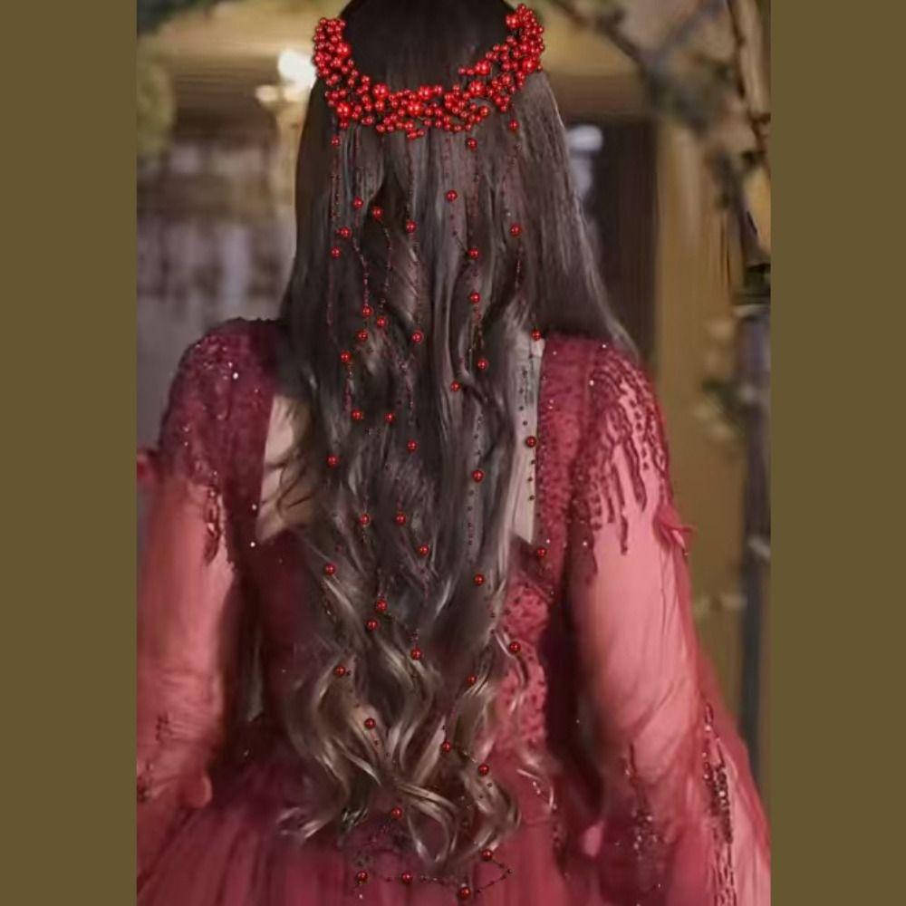 Elegant Bridal Pearl Hair Vine Romantic Wedding Hair Piece Pearl Hair Comb Banquet Event