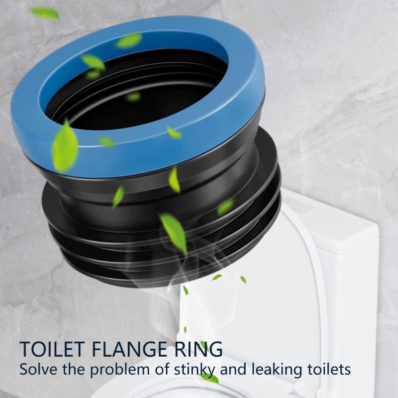 ABS Toilet Seal Gasket Noiseless Plastic Toilet Seal Rings for Quiet Flushing & Easy Installation