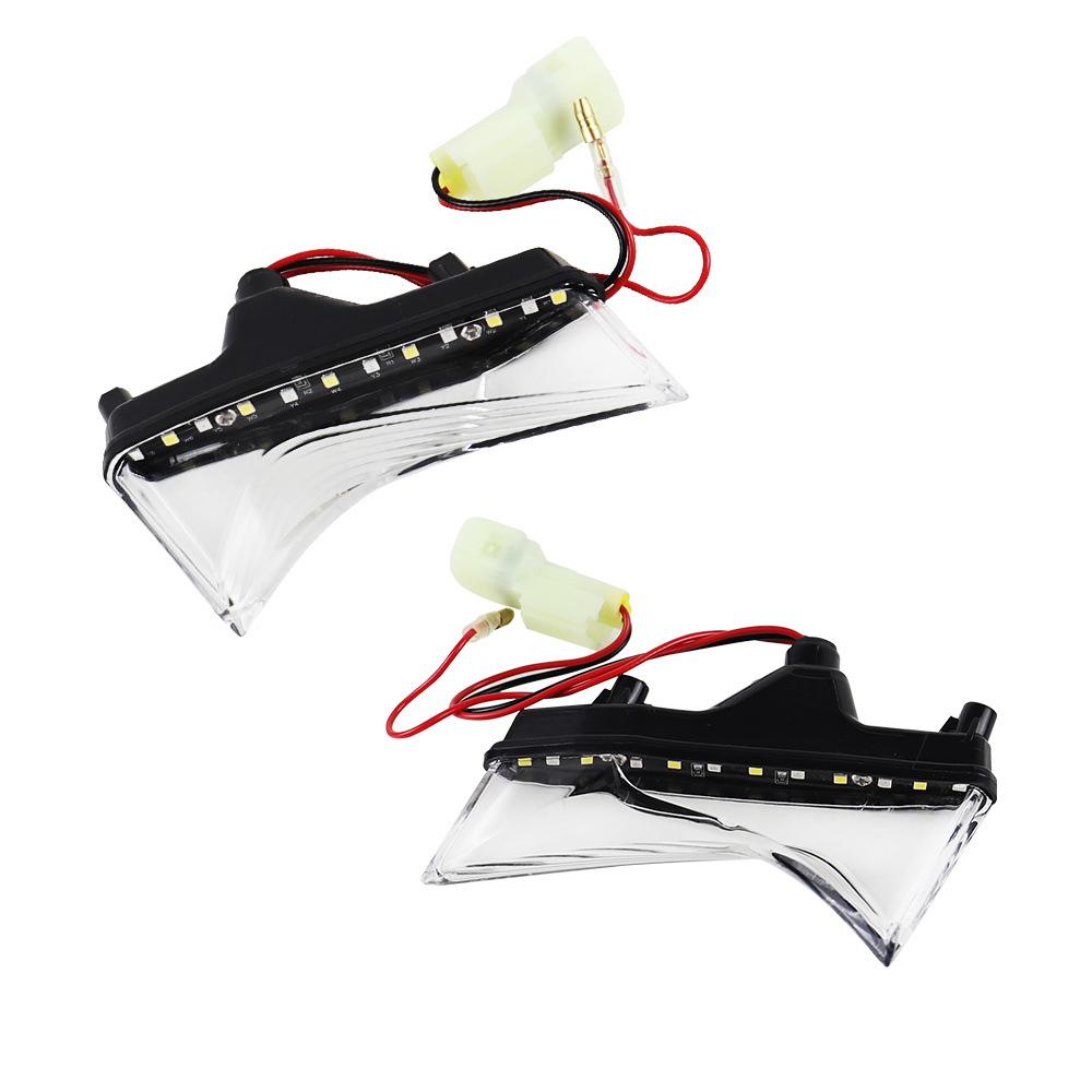 2PC Motorcycle LED Front Turn Signal Lights for Kawasaki Z900 Z650 20-24, White & Amber Daytime Running Lights Headlight
