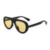Y2K Retro Luxury Round Leopard Print Big Women Sunglasses Trendy Glasses Multicolor Lenses Unisex Outdoor Eyewear Fashion UV400