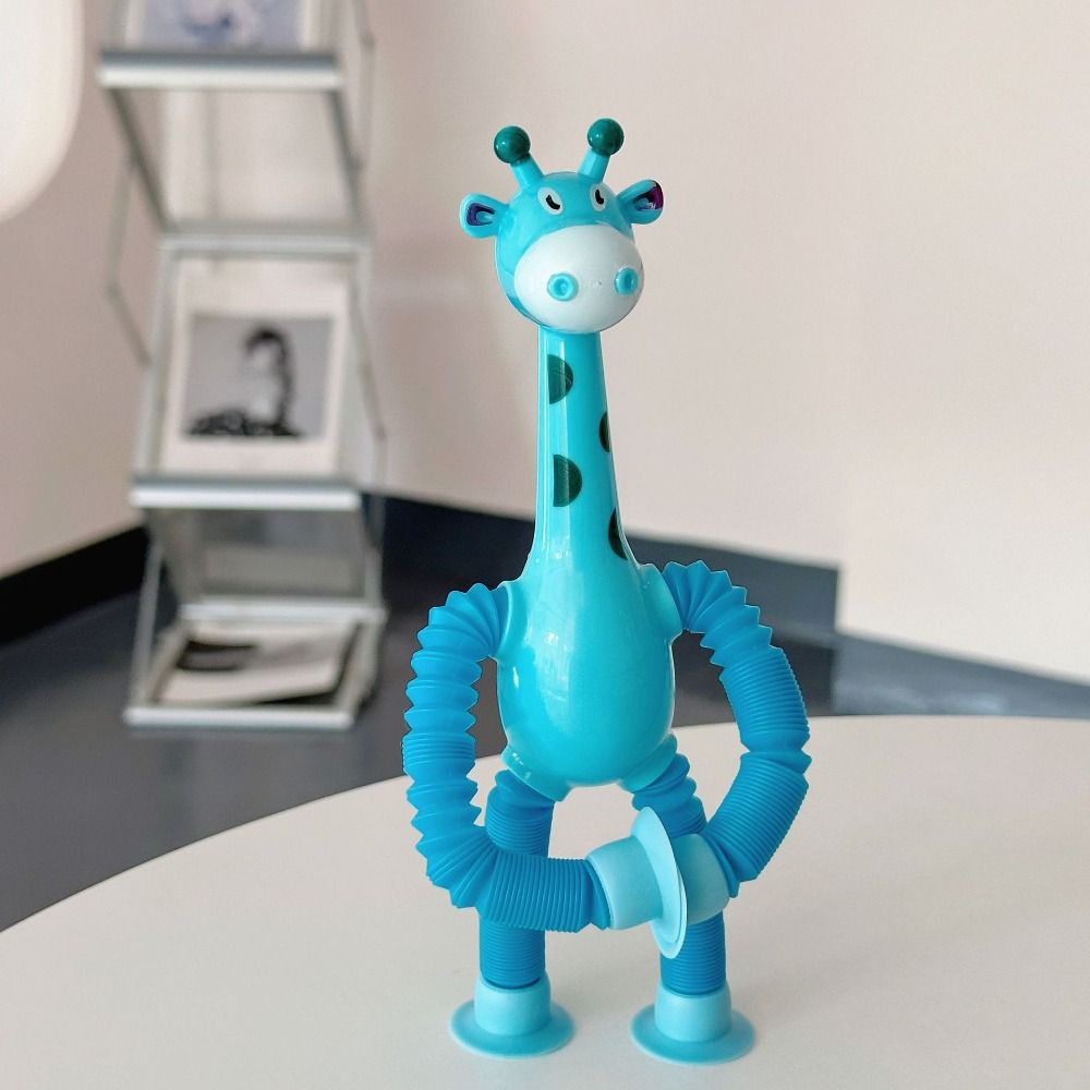 Suction Cup Stretchable Giraffe Toy Telescopic Educational Deformation Animal  Fidget Play