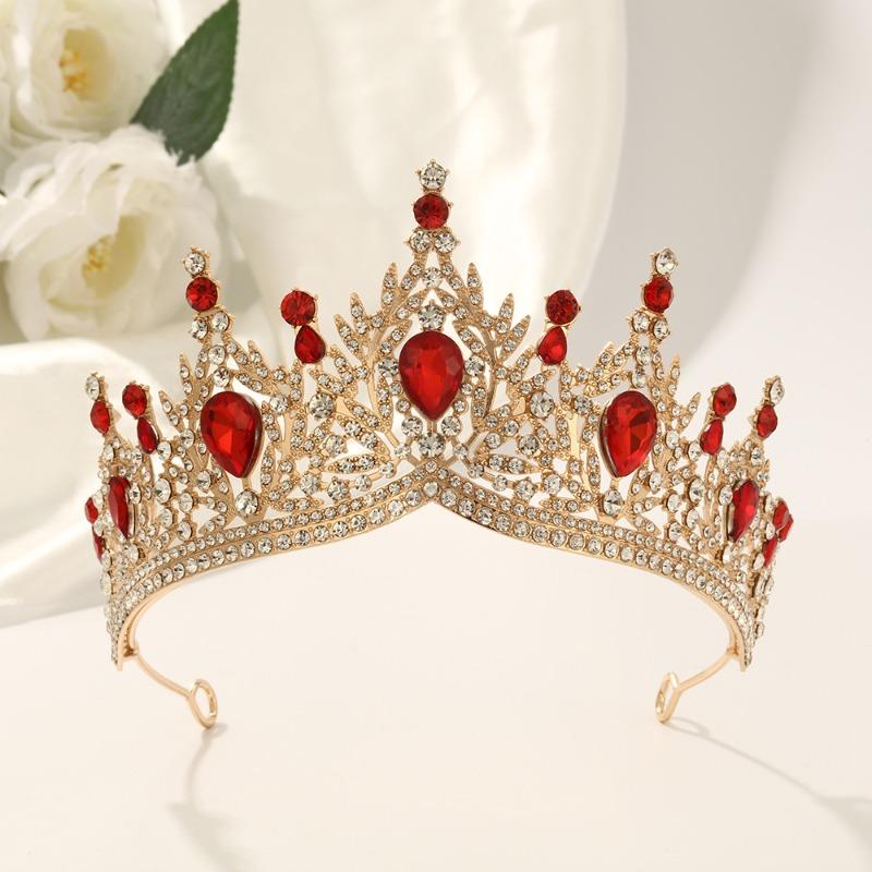 Fashion Diamond Crown Gorgeous Bridal Headwear Party Stage Performance Crown Crown
