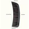 2Pcs Auto Front Bumper Side Wing Air Intake Flow Vent Hood Exterior Decorative Sticker Cover Black Carbon Fiber Car Styling