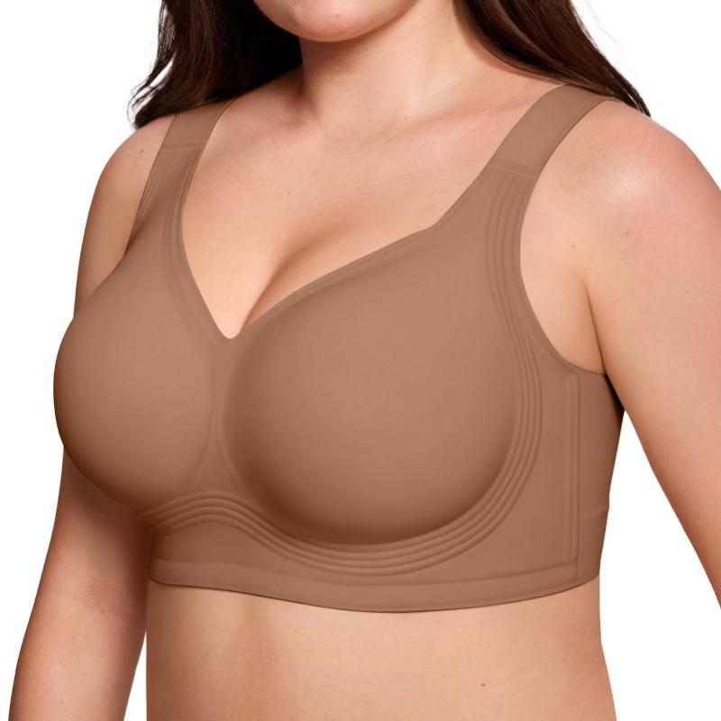 Plus-size Wireless Push-up Bra with Soft Jelly Support—lightweight Seamless and Comfortable