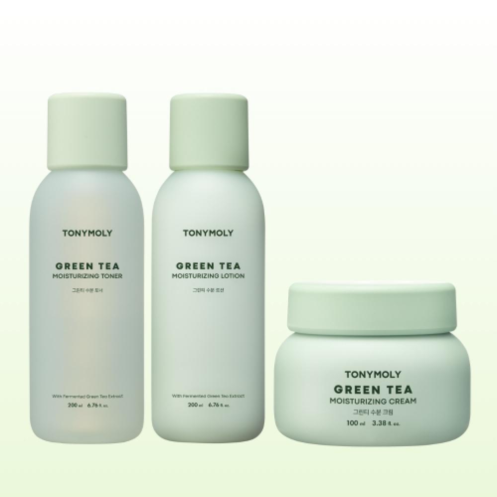Tonymoly [minini] Choose 2 Green Tea Moisture Lines  Toner Lotion Cream cream (100ml)/cream (100ml)