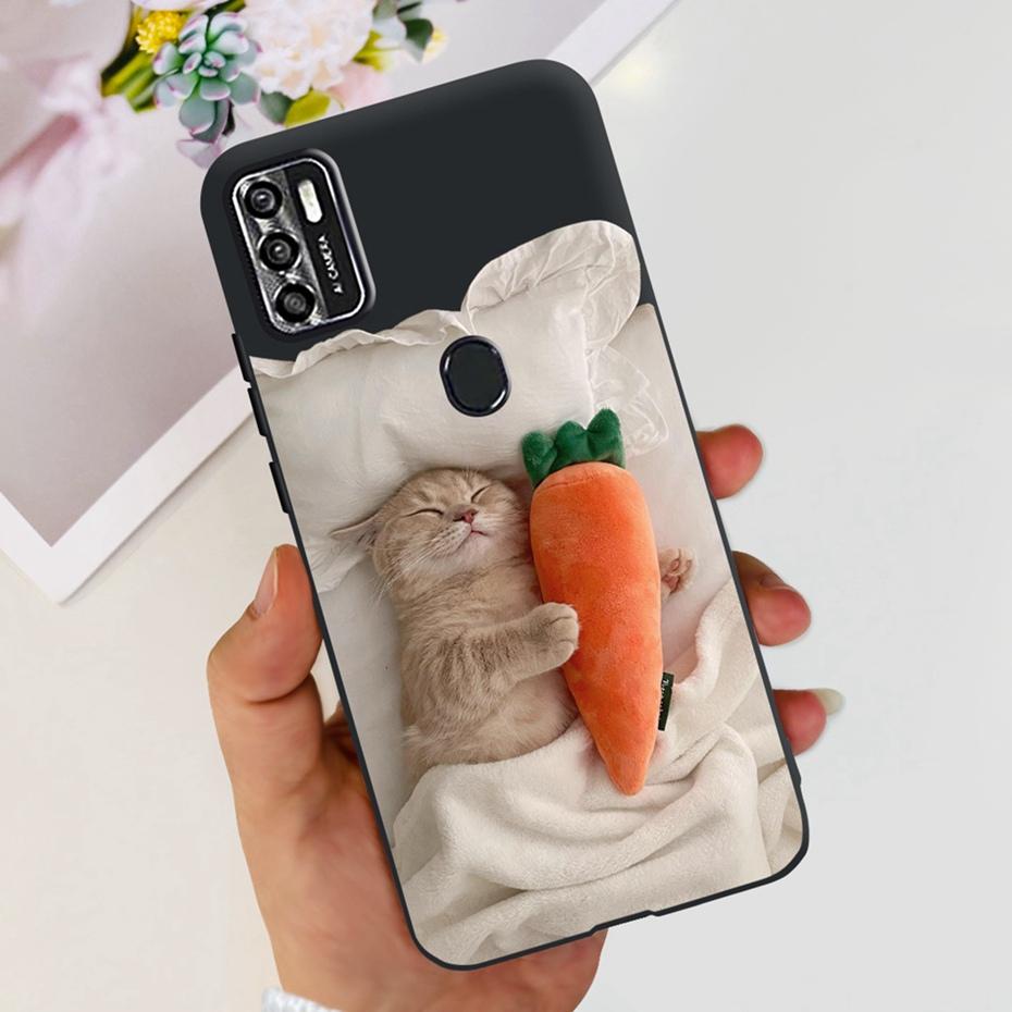 Lovely Case For ZTE Blade A7s 2020 / Optus X Pro / Telstra Evoke Plus 2 Black Silicon Soft Cases Cover For Zte A7s (2020) A7020