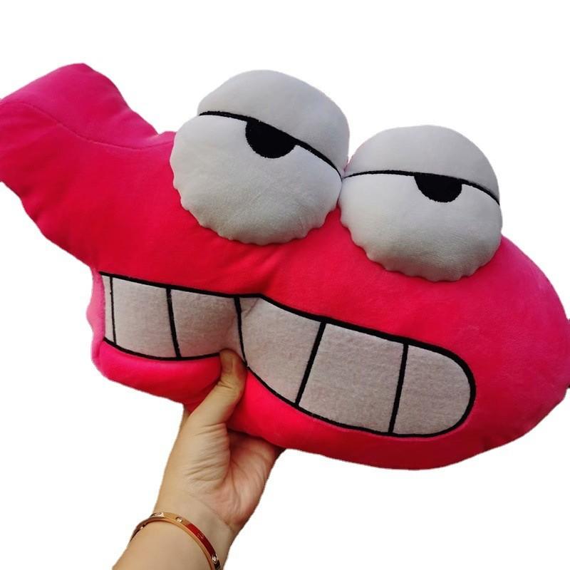Plush Shinchan Crayon Car Pillow With Pp Cotton For Vehicle Interior Decor