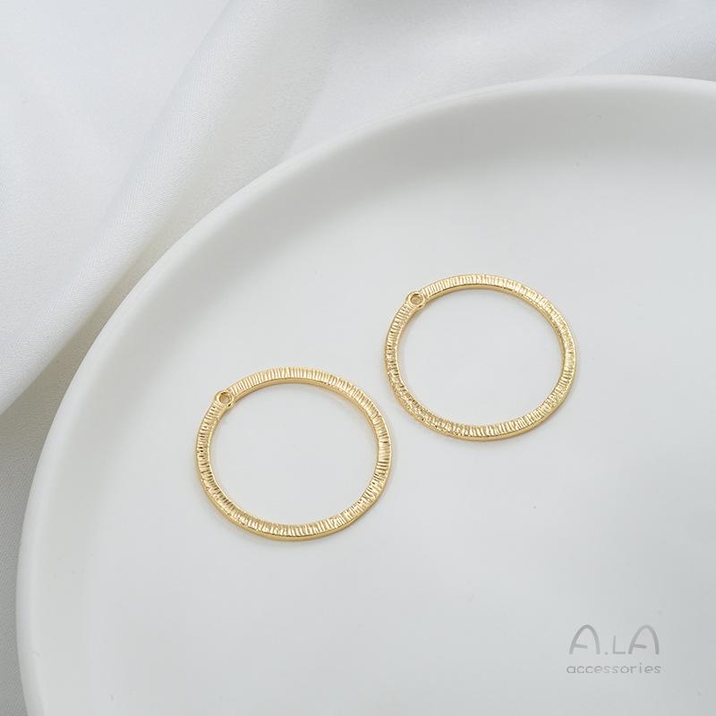 14K Gold-Filled Geometric Pendant: Square, Round, Teardrop, Heart Shapes for DIY Earrings