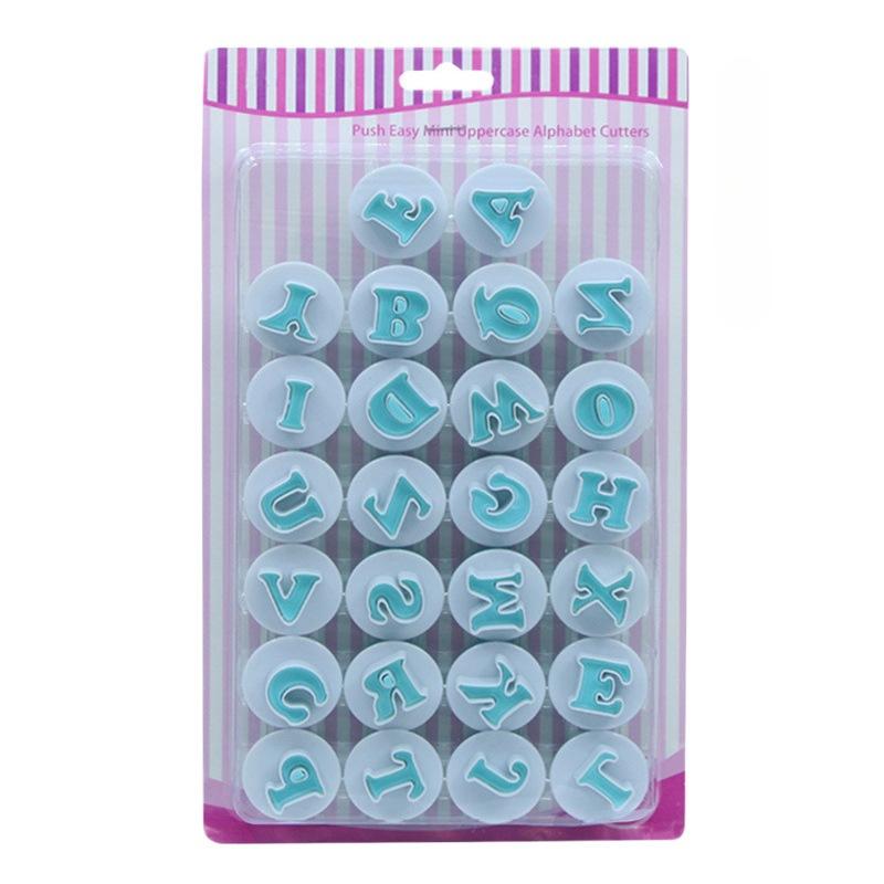 Alphabet Number Letter Fondant Mold Cake Decorating Set Icing Cutters Moulds for DIY Cookies Baking Tools Edible Letter Numbers