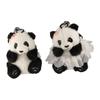 Panda en Coton PP Jouet en Peluche Pendentif Bijoux Peluche Porte-clés Créatif Accessoires pour Clés de Voiture