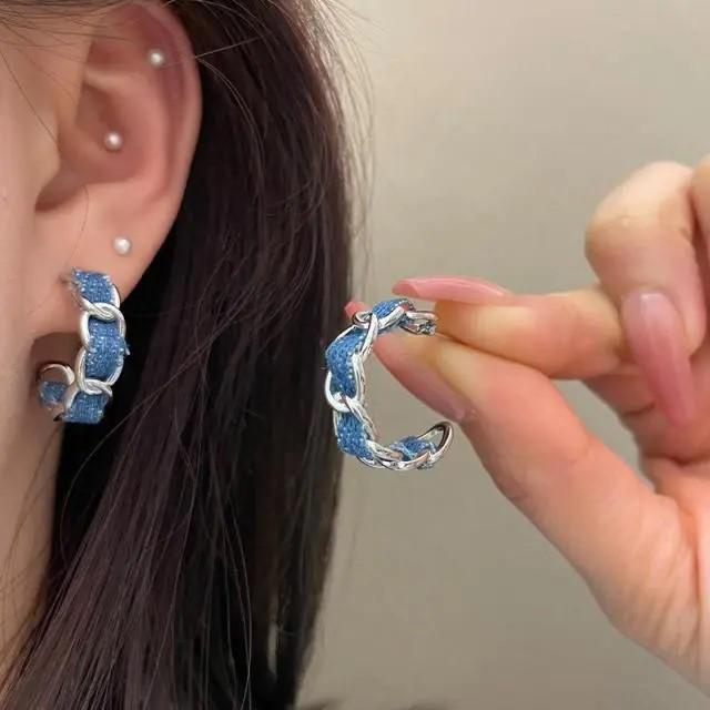Chic and Unique High-End Mosquito Coil Disc Ear Clips: Sweet, Spicy, Elegant, and Cool Style Earrings