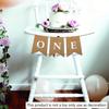 First Birthday Banner with ONE Text Garland Style Decoration for Infant Boys and Girls Perfect As Party Decor Memorial Keepsake