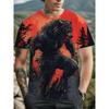 Tricou Retro cu Imprimeu Grafic 3D pentru Bărbați - Perfect pentru Purtare Zilnică și Vacanță