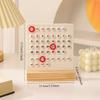 1PC Perpetual Calendar Wooden Ring Desk Calendar High Value Acrylic Calendar Desktop Ornaments Decompression Healing Decorations