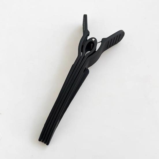2/4Pcs Bang Clip No Hair Creases Curved Surface Strong Grip Volume Clip One-Handed Teeth Flat Hair