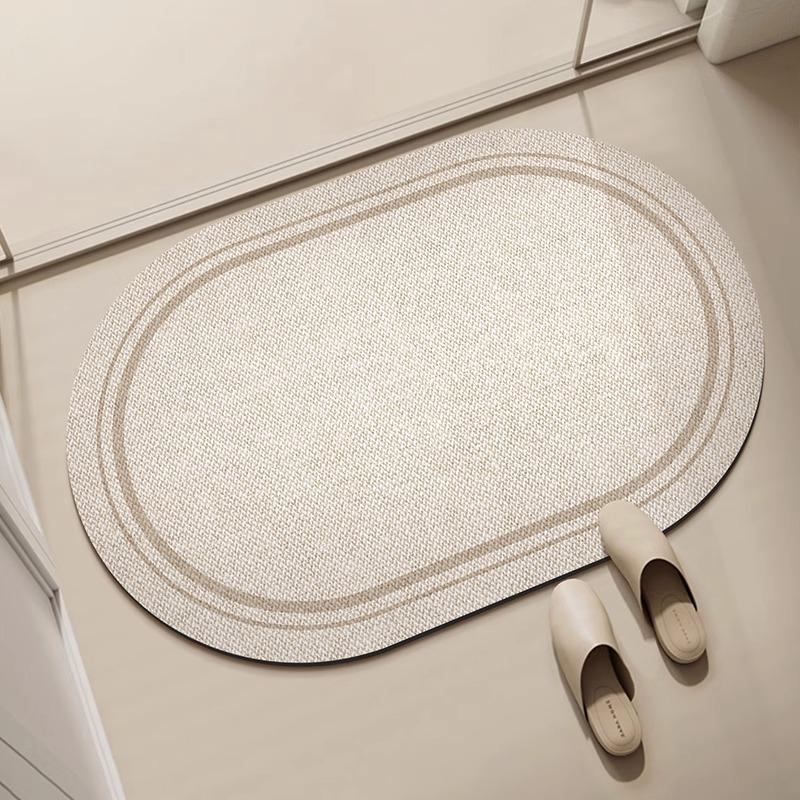 Schnelltrocknende Rutschfeste Badezimmer-Bodenmatte aus Kieselgur