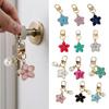 Keychain Pendant Ergonomic Flower Design Key Ring Decorative Versatile Key Holder Backpack Bag