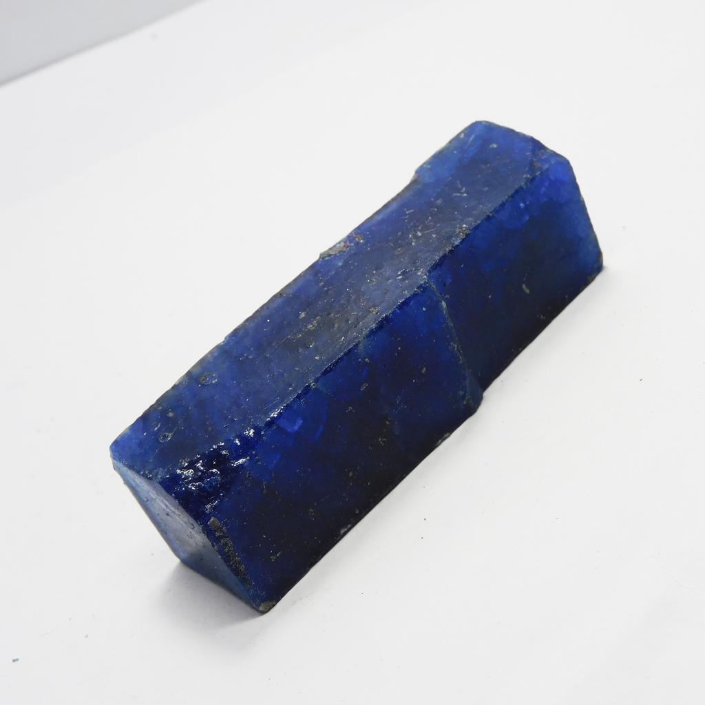 Dyed Rough Natural Blue Sapphire 447.85 Ct Uncut Rough Loose Gemstone CERTIFIED