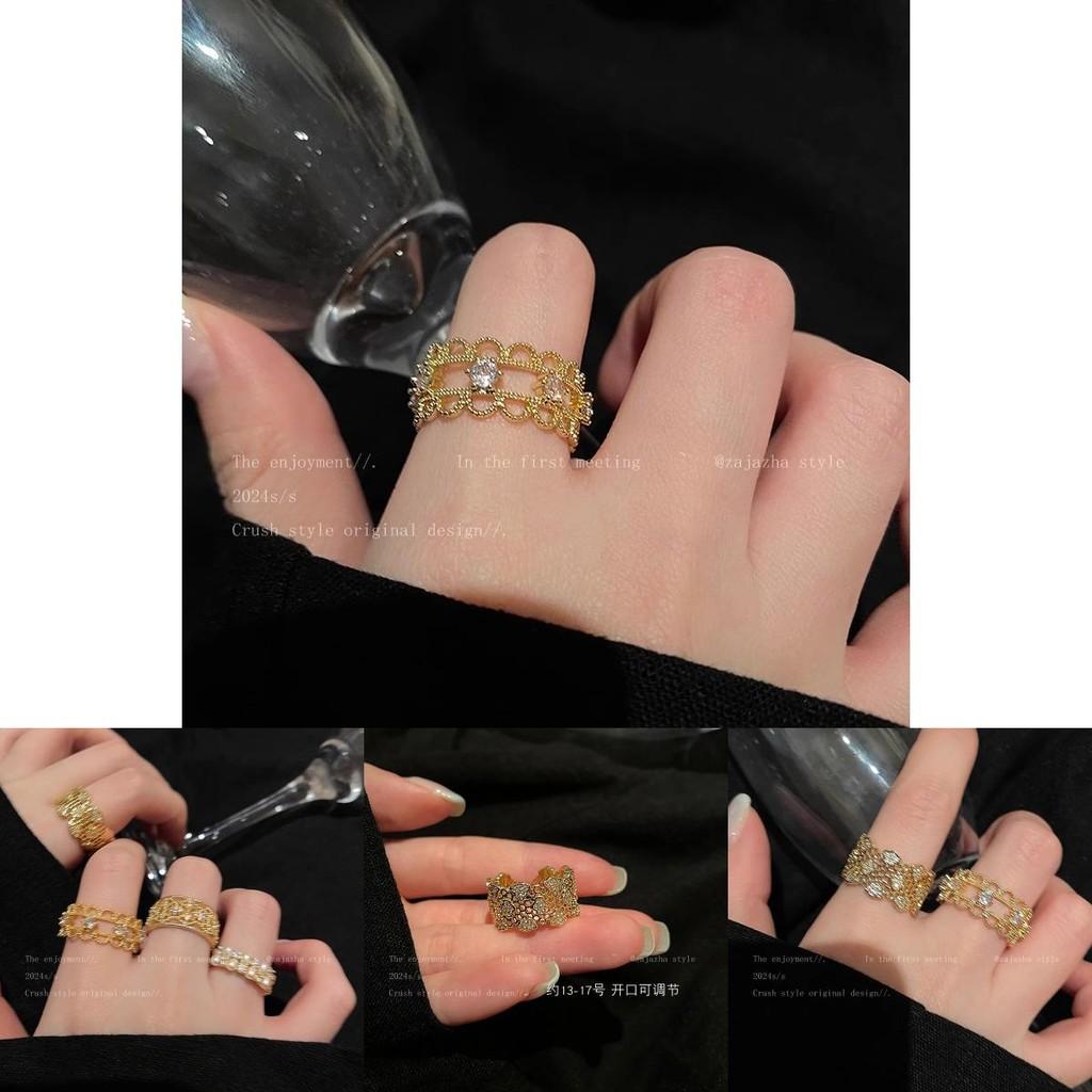 Stylish And Versatile Hollowed Flower Ring Perfect For Everyday Wear In 2024