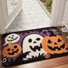 Printed flannel floor mat, anti slip mat for households, washbasin small carpet absorbent foot mat door mat soft and comfortable
