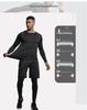 Men's Quick-Dry Sports Suit: Tight-Fitting Running & Basketball Three-Piece Set (Breathable Long Sleeve Top & Pants)
