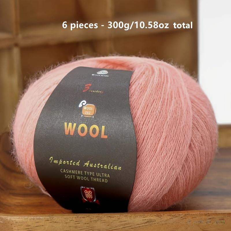 1PC Luxurious Wool Yarn Ultra Soft Anti-Pilling DIY Kit for Crochet & Hand Knitting Warm and Comfortable Wool Yarn 211g/10.58oz