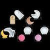 Moon Castles Epoxy Resin Mold Nonstick Fondant Chocolate Mold Table Ornament Making Tool Scented Candle Mold Enduring