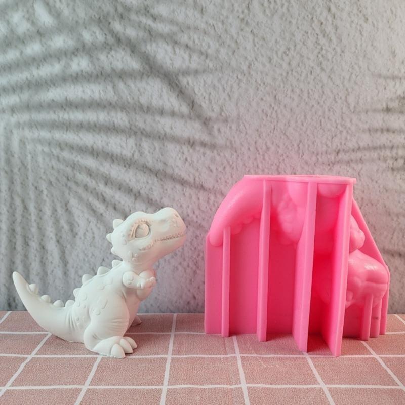 Silicone Mould Dinosaur Mould Decorations Lovely Animal Resin Molds Ornament Baking Molds for Chocolate Decorations