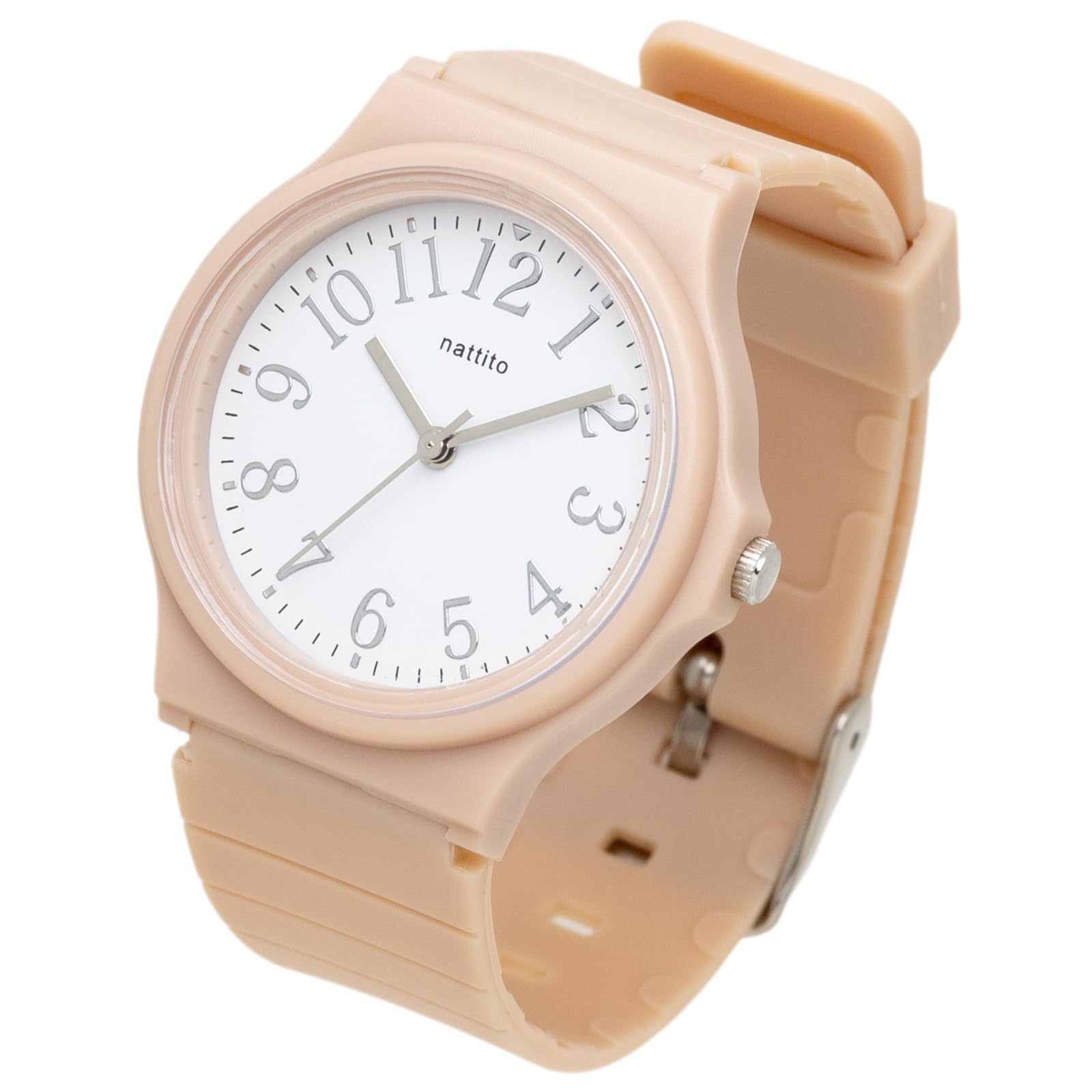 

[Fieldwork] Женские часы Analog TPU Belt Silver Index Pink Кошелек YM115-2