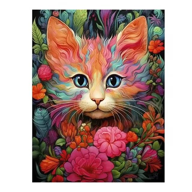 DIY Diamond Painting Flowers Animals New 2024 Cross Stitch Mosaic Panda Raccoon Elephant Cat Diamond Embroidery Sale Home Decor