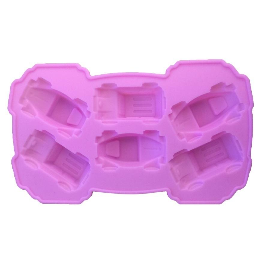 1PCS Food Grade Silicone Carton Cars Shape For Silicone Cake Molds, Fondant Cake Decorate