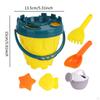Kids Beach Toy Set Bucket Spade Rake Portable Lightweight Pretend Play Sand Toys for Boys Girls Age